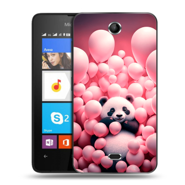 Силиконовый чехол на Microsoft Lumia 430 Dual SIM с принтом Панда Силиконовый чехол на Microsoft Lumia 430 Dual SIM с принтом Панда