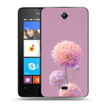 Силиконовый чехол на Microsoft Lumia 430 Dual SIM с принтом Цветы Силиконовый чехол на Microsoft Lumia 430 Dual SIM с принтом Цветы
