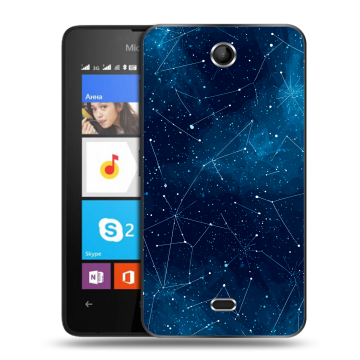 Силиконовый чехол на Microsoft Lumia 430 Dual SIM с принтом Космос звезды