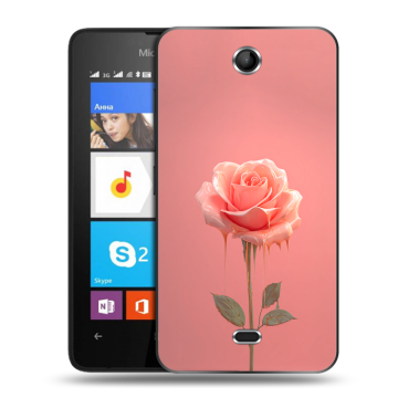 Силиконовый чехол на Microsoft Lumia 430 Dual SIM с принтом Розовая роза