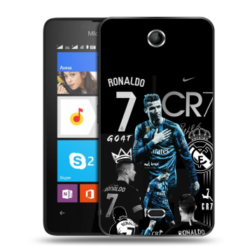 Силиконовый чехол на Microsoft Lumia 430 Dual SIM с принтом Реал Роналдо