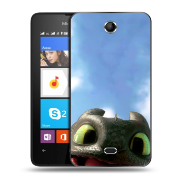 Силиконовый чехол на Microsoft Lumia 430 Dual SIM с принтом Как приручить дракона