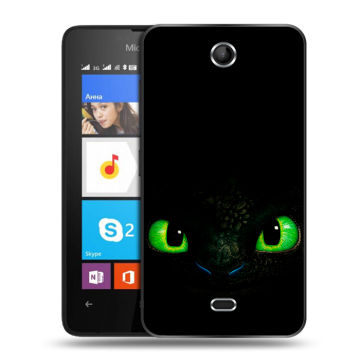 Силиконовый чехол на Microsoft Lumia 430 Dual SIM с принтом Как приручить дракона