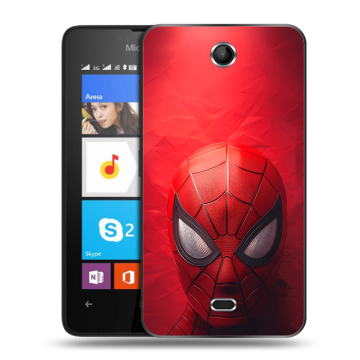 Силиконовый чехол на Microsoft Lumia 430 Dual SIM с принтом Spiderman Человек паук
