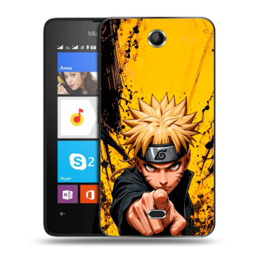 Силиконовый чехол на Microsoft Lumia 430 Dual SIM с принтом Naruto Наруто