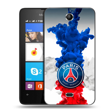 Силиконовый чехол на Microsoft Lumia 430 Dual SIM с принтом PSG ПСЖ Силиконовый чехол на Microsoft Lumia 430 Dual SIM с принтом PSG ПСЖ