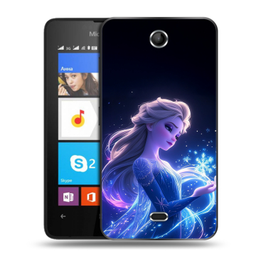 Силиконовый чехол на Microsoft Lumia 430 Dual SIM с принтом Холодное сердце Frozen