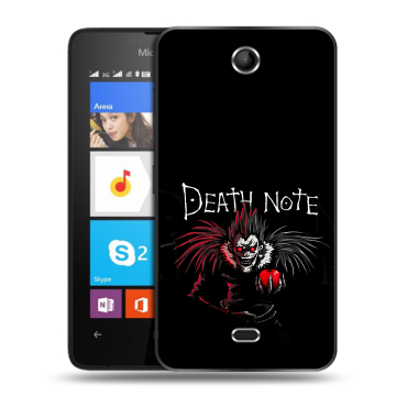 Силиконовый чехол на Microsoft Lumia 430 Dual SIM с принтом Death note Тетрадь смерти