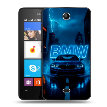 Силиконовый чехол на Microsoft Lumia 430 Dual SIM с принтом BMW БМВ