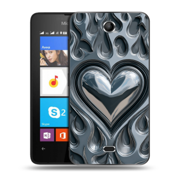 Силиконовый чехол на Microsoft Lumia 430 Dual SIM с принтом Y2K