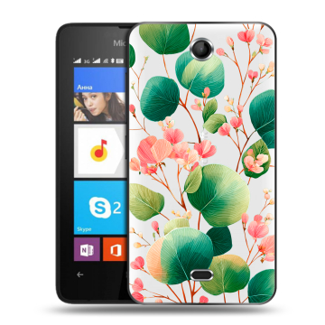 Силиконовый чехол на Microsoft Lumia 430 Dual SIM с принтом женский Силиконовый чехол на Microsoft Lumia 430 Dual SIM с принтом женский