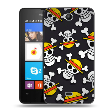 Силиконовый чехол на Microsoft Lumia 430 Dual SIM с принтом One Piece Ван Пис Силиконовый чехол на Microsoft Lumia 430 Dual SIM с принтом One Piece Ван Пис