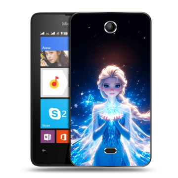 Силиконовый чехол на Microsoft Lumia 430 Dual SIM с принтом Холодное сердце Frozen
