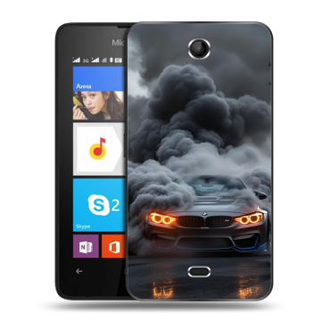 Силиконовый чехол на Microsoft Lumia 430 Dual SIM с принтом BMW БМВ