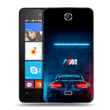 Силиконовый чехол на Microsoft Lumia 430 Dual SIM с принтом BMW БМВ