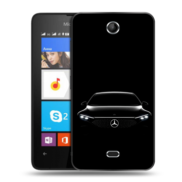 Силиконовый чехол на Microsoft Lumia 430 Dual SIM с принтом Mercedes Мерседес