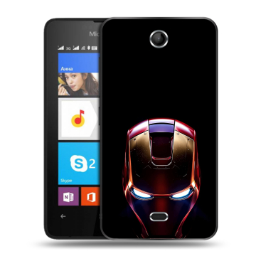 Силиконовый чехол на Microsoft Lumia 430 Dual SIM с принтом IronMan Железный человек