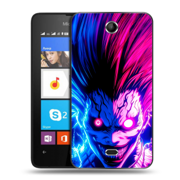 Силиконовый чехол на Microsoft Lumia 430 Dual SIM с принтом Death note Тетрадь смерти Силиконовый чехол на Microsoft Lumia 430 Dual SIM с принтом Death note Тетрадь смерти