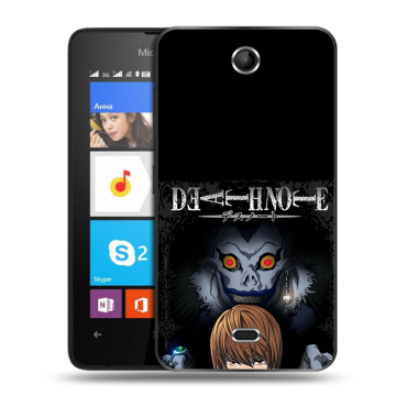 Силиконовый чехол на Microsoft Lumia 430 Dual SIM с принтом Death note Тетрадь смерти Силиконовый чехол на Microsoft Lumia 430 Dual SIM с принтом Death note Тетрадь смерти