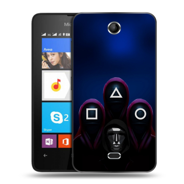 Силиконовый чехол на Microsoft Lumia 430 Dual SIM с принтом Игра Кальмара Силиконовый чехол на Microsoft Lumia 430 Dual SIM с принтом Игра Кальмара