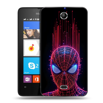 Силиконовый чехол на Microsoft Lumia 430 Dual SIM с принтом Spiderman Человек паук