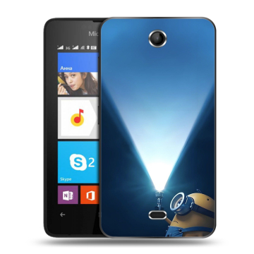 Силиконовый чехол на Microsoft Lumia 430 Dual SIM с принтом Миньоны