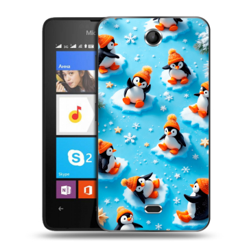 Силиконовый чехол на Microsoft Lumia 430 Dual SIM с принтом Новый год Силиконовый чехол на Microsoft Lumia 430 Dual SIM с принтом Новый год