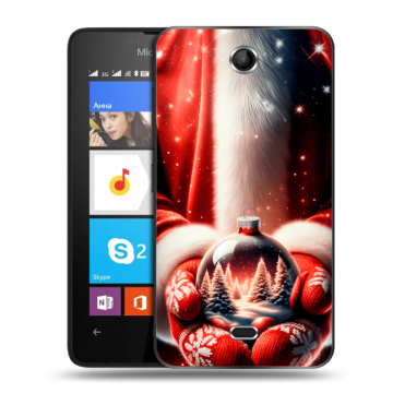 Силиконовый чехол на Microsoft Lumia 430 Dual SIM с принтом Новый год Силиконовый чехол на Microsoft Lumia 430 Dual SIM с принтом Новый год