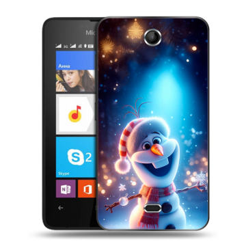 Силиконовый чехол на Microsoft Lumia 430 Dual SIM с принтом Новый год Силиконовый чехол на Microsoft Lumia 430 Dual SIM с принтом Новый год
