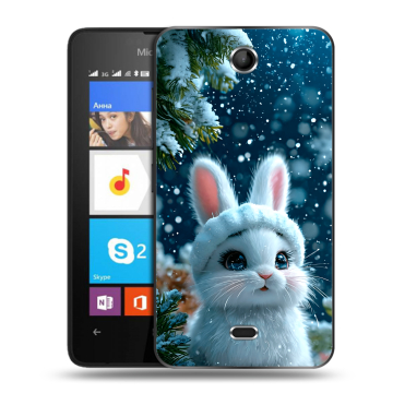 Силиконовый чехол на Microsoft Lumia 430 Dual SIM с принтом Новый год Силиконовый чехол на Microsoft Lumia 430 Dual SIM с принтом Новый год