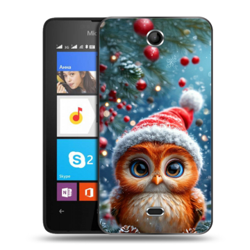 Силиконовый чехол на Microsoft Lumia 430 Dual SIM с принтом Новый год Силиконовый чехол на Microsoft Lumia 430 Dual SIM с принтом Новый год