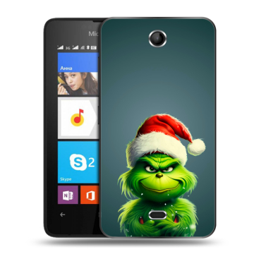 Силиконовый чехол на Microsoft Lumia 430 Dual SIM с принтом Новый год Силиконовый чехол на Microsoft Lumia 430 Dual SIM с принтом Новый год