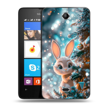 Силиконовый чехол на Microsoft Lumia 430 Dual SIM с принтом Новый год Силиконовый чехол на Microsoft Lumia 430 Dual SIM с принтом Новый год