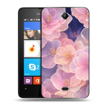 Силиконовый чехол на Microsoft Lumia 430 Dual SIM с принтом женский Силиконовый чехол на Microsoft Lumia 430 Dual SIM с принтом женский