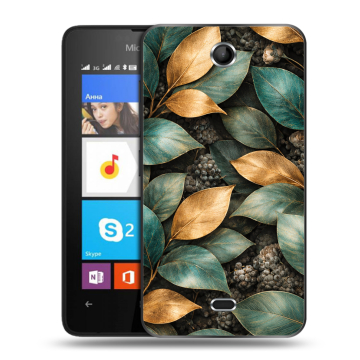 Силиконовый чехол на Microsoft Lumia 430 Dual SIM с принтом женский