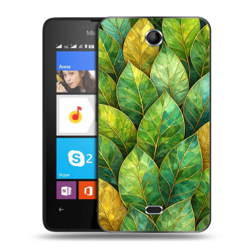 Силиконовый чехол на Microsoft Lumia 430 Dual SIM с принтом женский