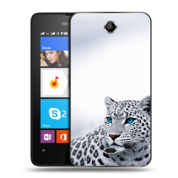 Силиконовый чехол на Microsoft Lumia 430 Dual SIM с принтом женский