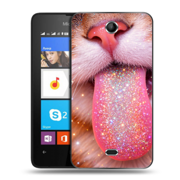Силиконовый чехол на Microsoft Lumia 430 Dual SIM с принтом для девочек