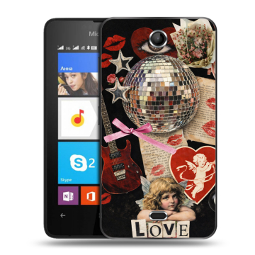 Силиконовый чехол на Microsoft Lumia 430 Dual SIM с принтом для девочек Силиконовый чехол на Microsoft Lumia 430 Dual SIM с принтом для девочек