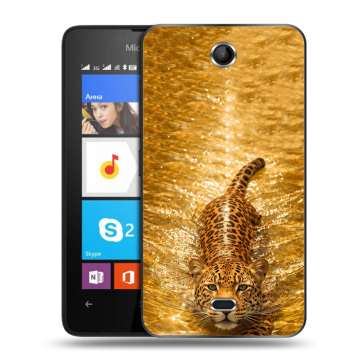 Силиконовый чехол на Microsoft Lumia 430 Dual SIM с принтом женский