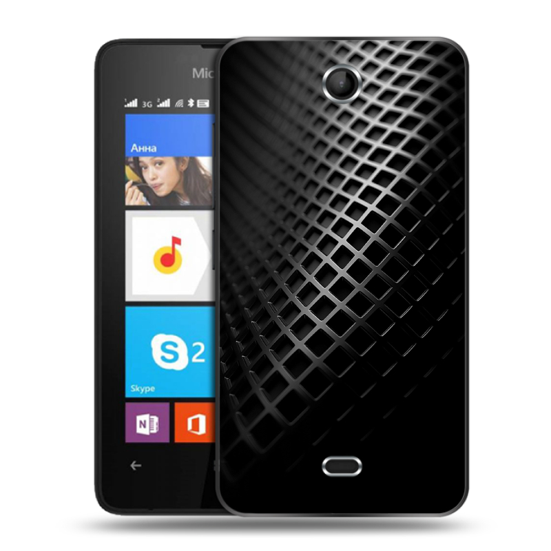 Силиконовый чехол на Microsoft Lumia 430 Dual SIM с принтом Текстура металла Силиконовый чехол на Microsoft Lumia 430 Dual SIM с принтом Текстура металла
