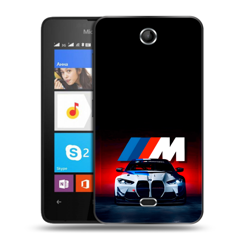 Силиконовый чехол на Microsoft Lumia 430 Dual SIM с принтом БМВ BMW Силиконовый чехол на Microsoft Lumia 430 Dual SIM с принтом БМВ BMW