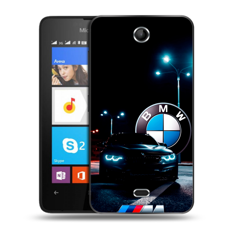 Силиконовый чехол на Microsoft Lumia 430 Dual SIM с принтом БМВ BMW Силиконовый чехол на Microsoft Lumia 430 Dual SIM с принтом БМВ BMW