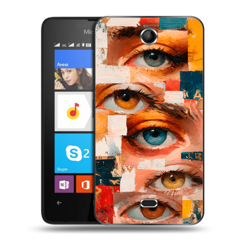 Силиконовый чехол на Microsoft Lumia 430 Dual SIM с принтом Модный принт Силиконовый чехол на Microsoft Lumia 430 Dual SIM с принтом Модный принт