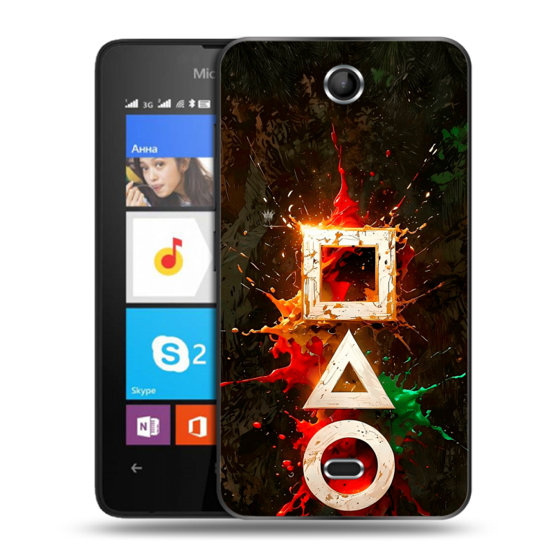 Силиконовый чехол на Microsoft Lumia 430 Dual SIM с принтом Squid Game Игра кальмара Силиконовый чехол на Microsoft Lumia 430 Dual SIM с принтом Squid Game Игра кальмара