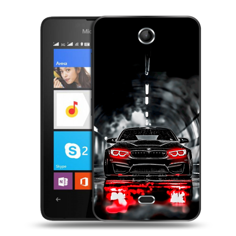 Силиконовый чехол на Microsoft Lumia 430 Dual SIM с принтом BMW БМВ Силиконовый чехол на Microsoft Lumia 430 Dual SIM с принтом BMW БМВ