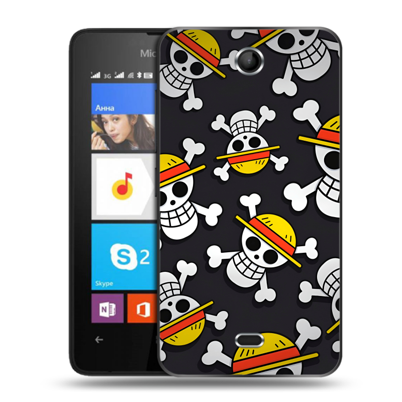 Силиконовый чехол на Microsoft Lumia 430 Dual SIM с принтом One Piece Ван Пис Силиконовый чехол на Microsoft Lumia 430 Dual SIM с принтом One Piece Ван Пис
