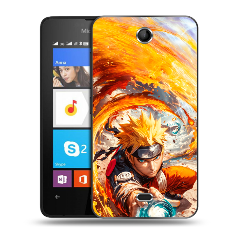 Силиконовый чехол на Microsoft Lumia 430 Dual SIM с принтом Аниме Наруто Naruto Силиконовый чехол на Microsoft Lumia 430 Dual SIM с принтом Аниме Наруто Naruto