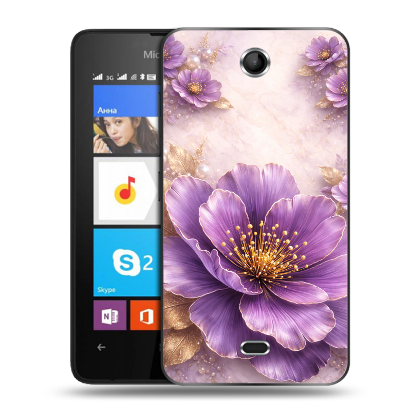Силиконовый чехол на Microsoft Lumia 430 Dual SIM с принтом женский Силиконовый чехол на Microsoft Lumia 430 Dual SIM с принтом женский