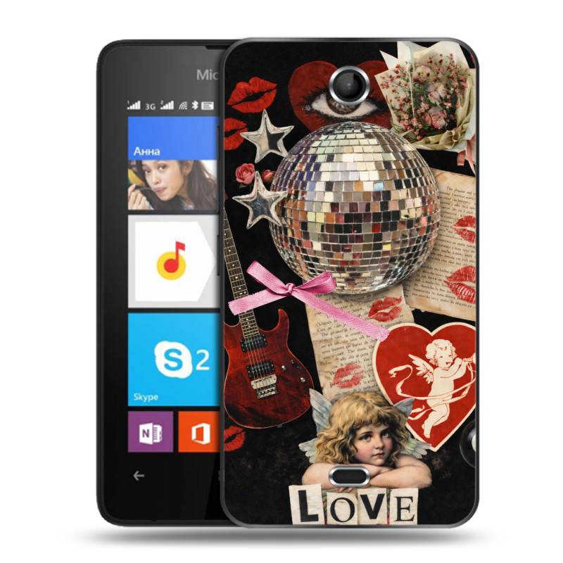 Силиконовый чехол на Microsoft Lumia 430 Dual SIM с принтом для девочек Силиконовый чехол на Microsoft Lumia 430 Dual SIM с принтом для девочек